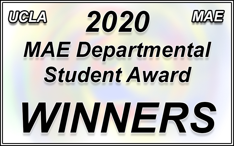 2020 MAE Departmental Student Award Winners