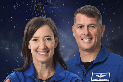 SpaceX Crew-2 mission pilot Megan McArthur and commander Shane Kimbrough. Courtesy of NASA.