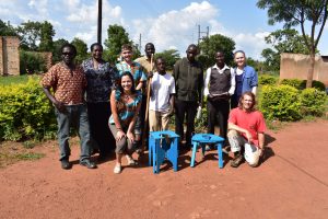 Mei-Li Hey with Atwero team at the Loro Vocational Training Centre in Uganda