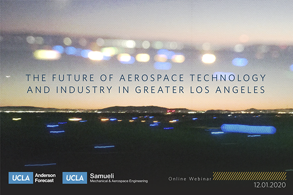Banner which reads: The Future of Aerospace Technology and Industry in Greater Los Angeles